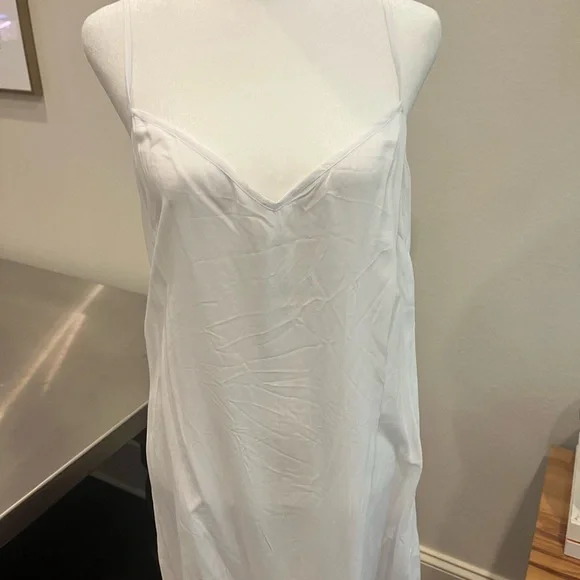 J.Crew White linen maxi Dress w/ half slip - Picture 11 of 16
